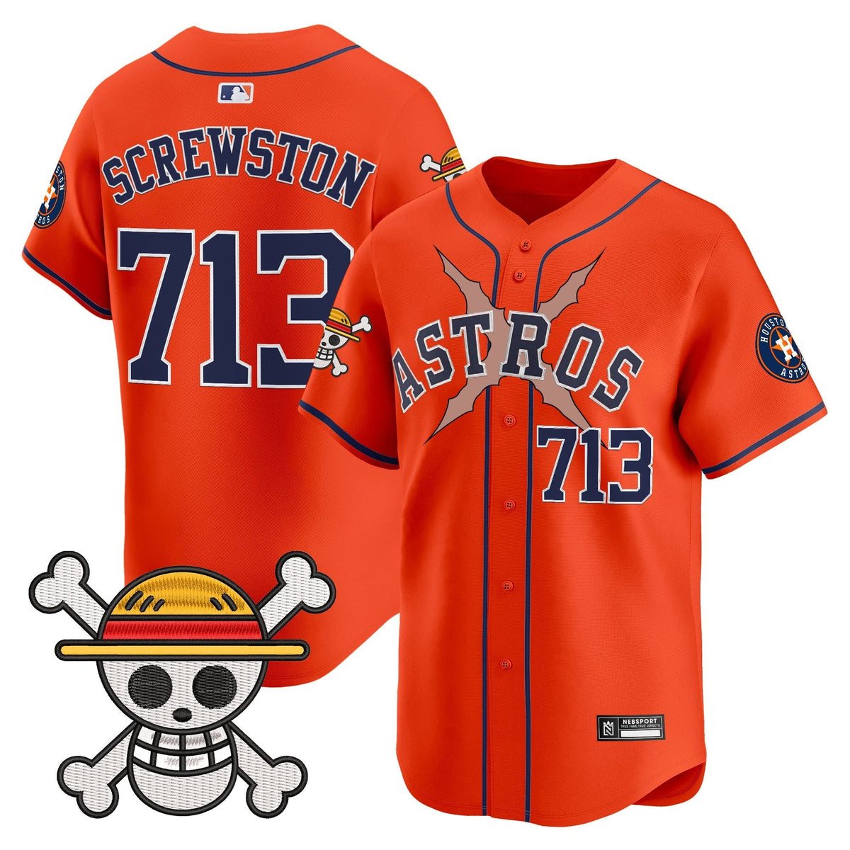 HOU x One Piece 2025 Vapor Premier Limited Jersey - All Stitched