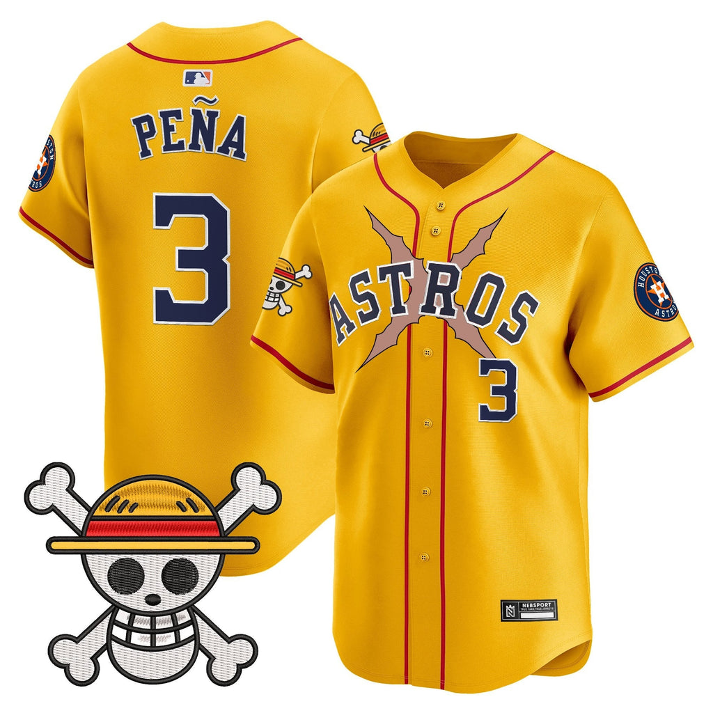 HOU x One Piece 2025 Vapor Premier Limited Jersey - All Stitched