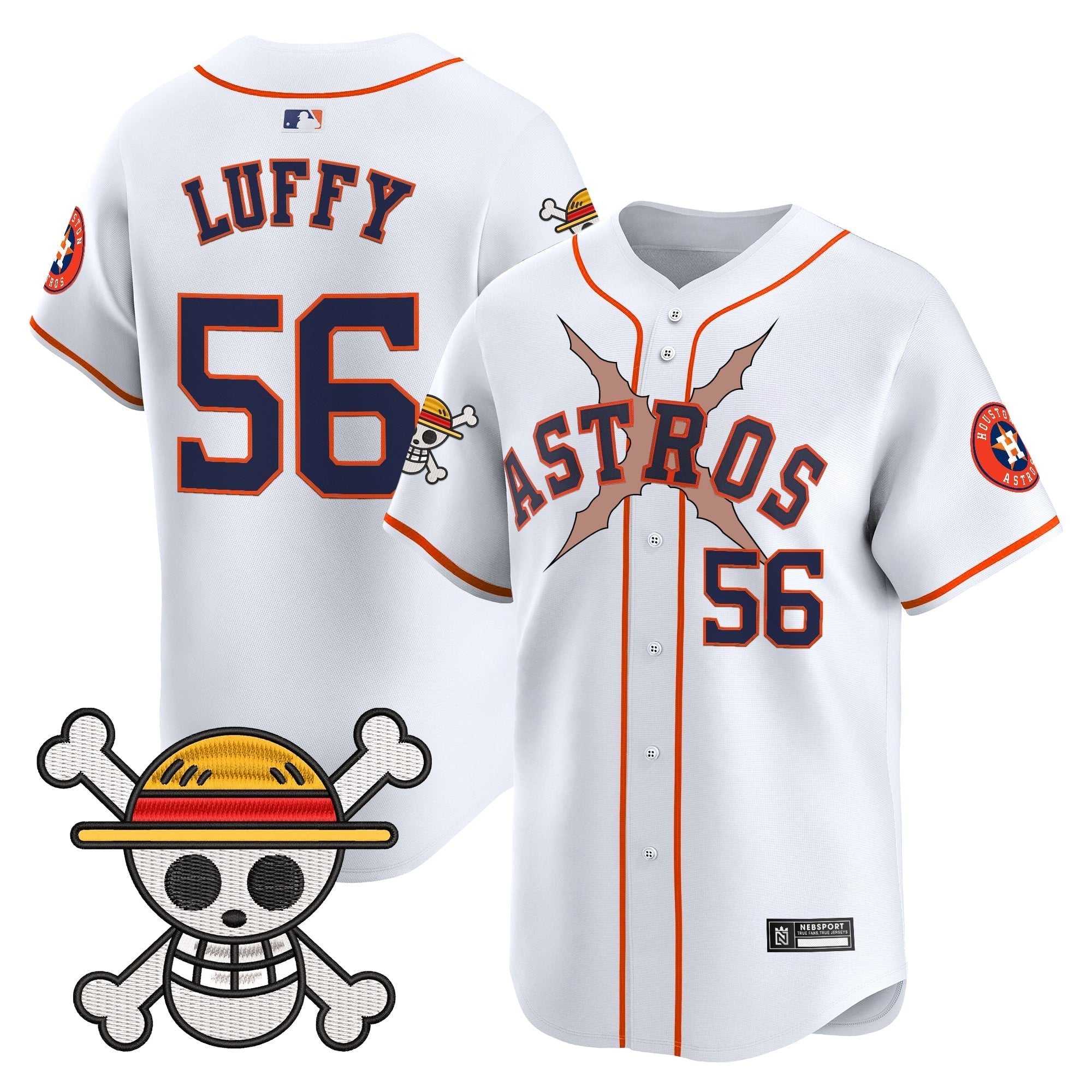 HOU x One Piece 2025 Vapor Premier Limited Jersey - Stitched