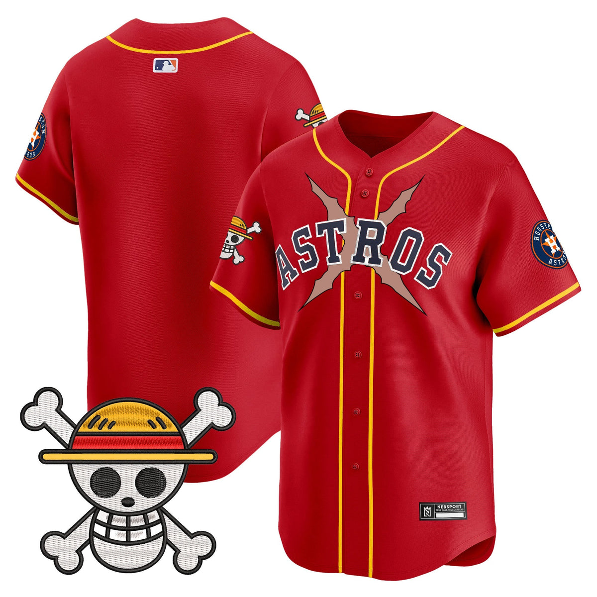 HOU x One Piece 2025 Vapor Premier Limited Jersey - All Stitched