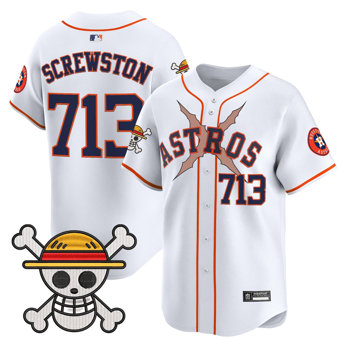 HOU x One Piece 2025 Vapor Premier Limited Jersey - All Stitched