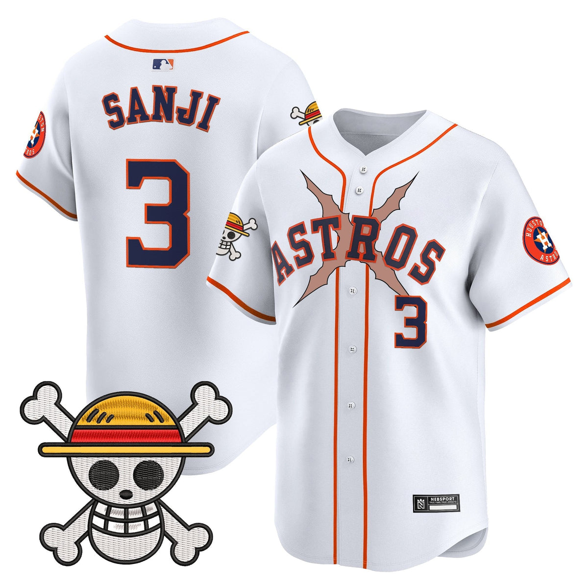 HOU x One Piece 2025 Vapor Premier Limited Jersey - All Stitched