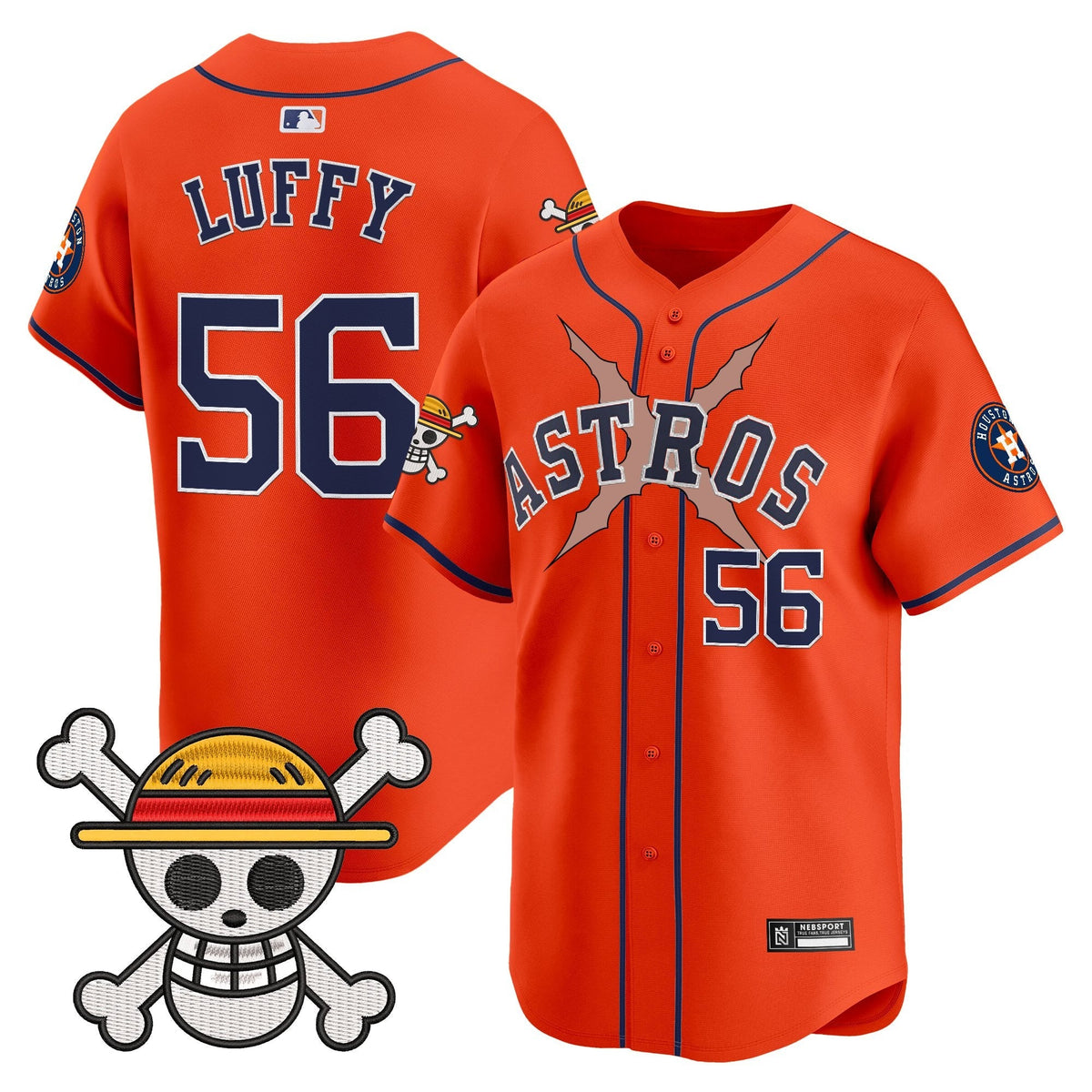 HOU x One Piece 2025 Vapor Premier Limited Jersey - All Stitched
