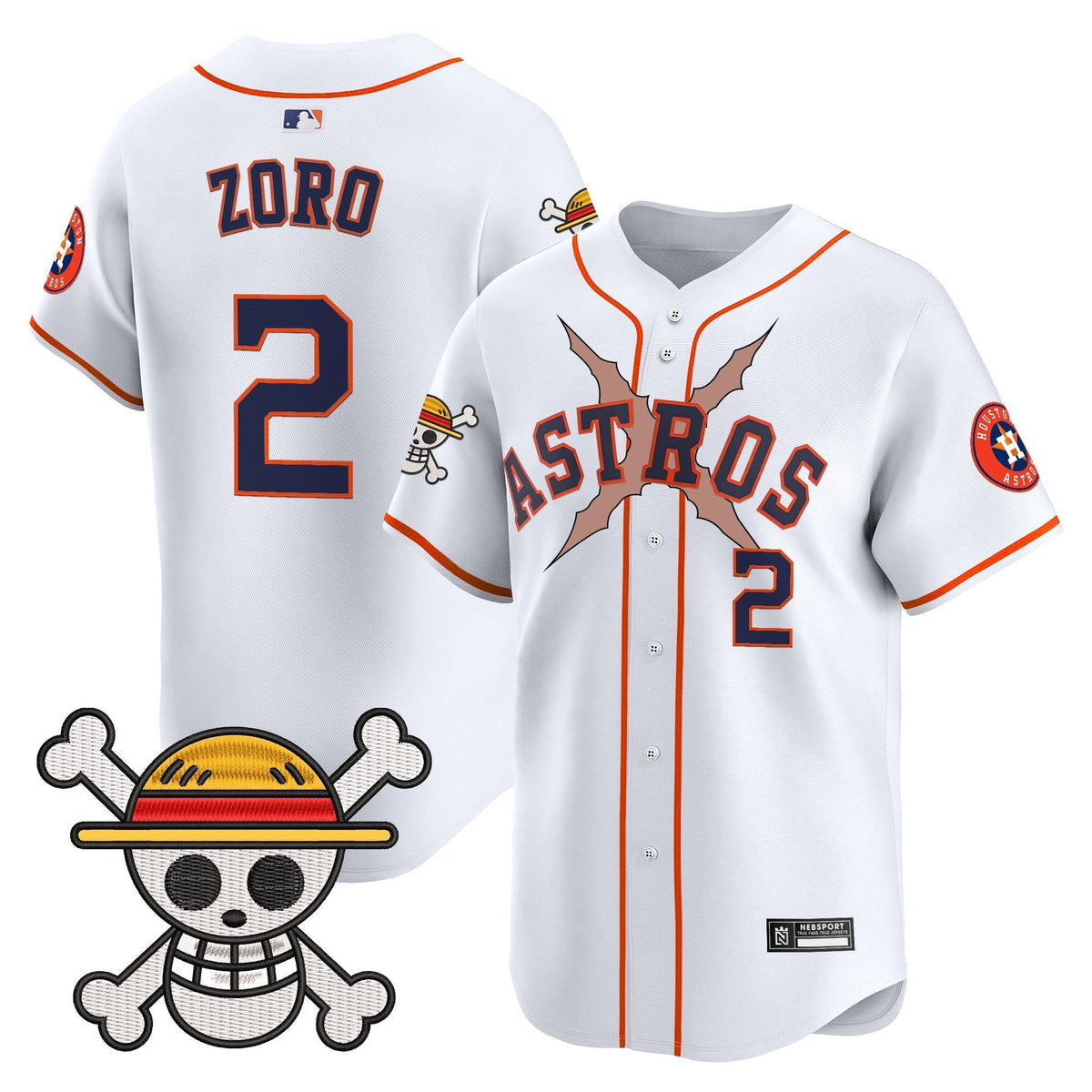 HOU x One Piece 2025 Vapor Premier Limited Jersey - All Stitched