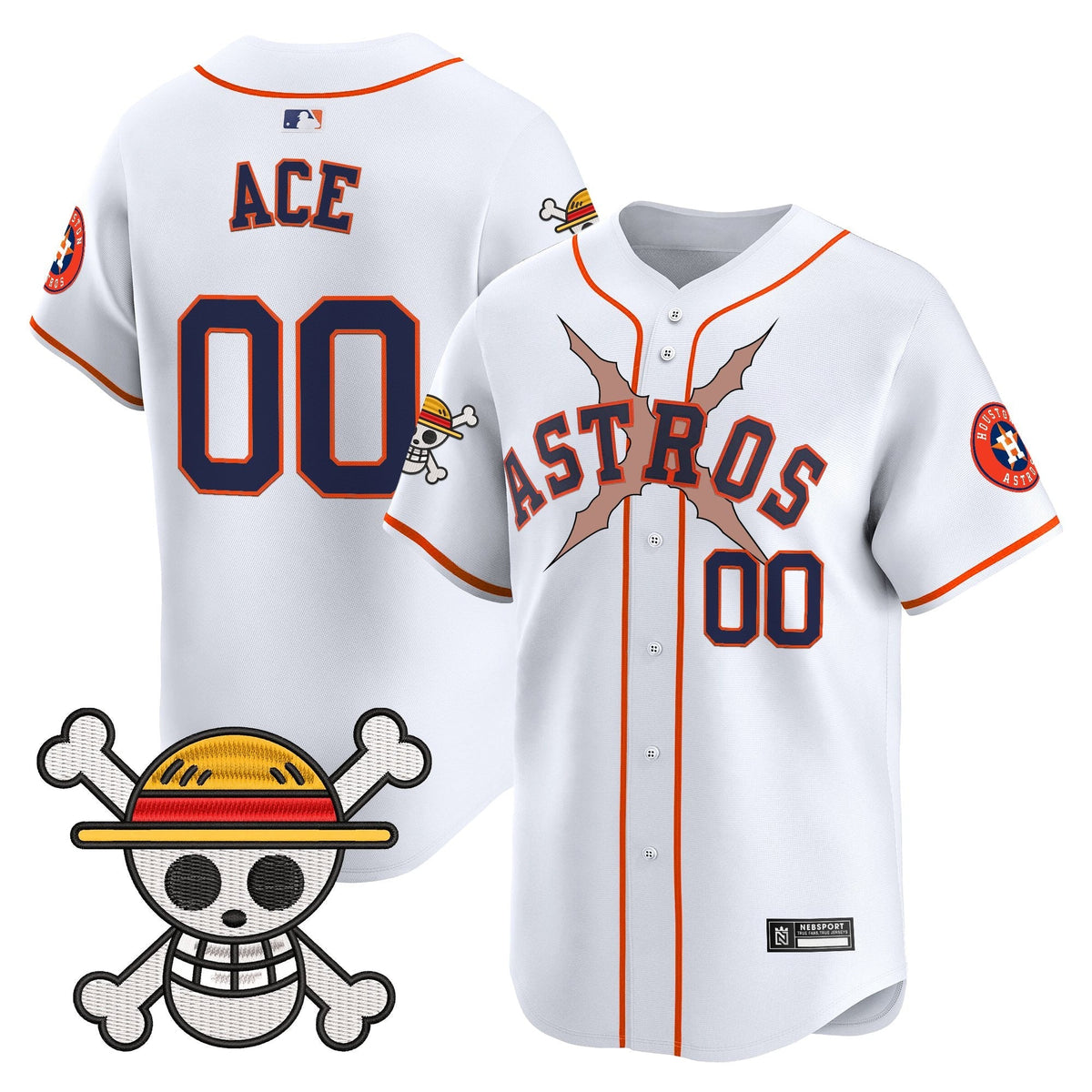 HOU x One Piece 2025 Vapor Premier Limited Jersey - All Stitched