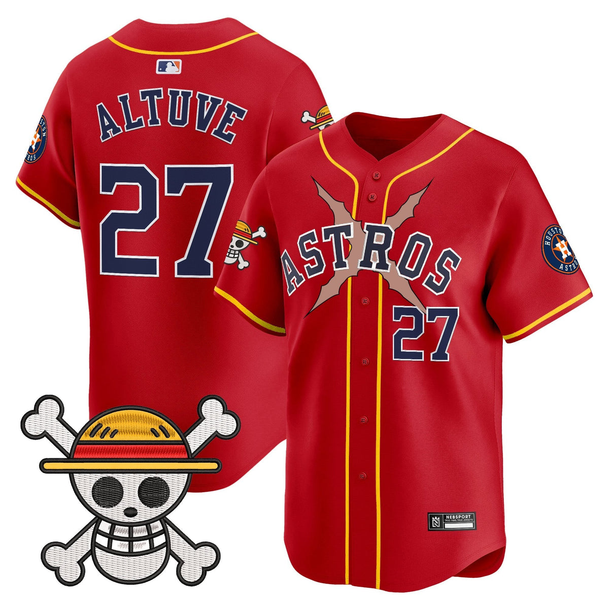 HOU x One Piece 2025 Vapor Premier Limited Jersey - All Stitched
