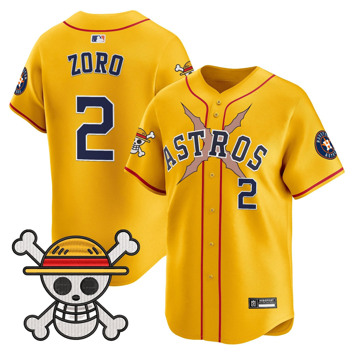 HOU x One Piece 2025 Vapor Premier Limited Jersey - All Stitched