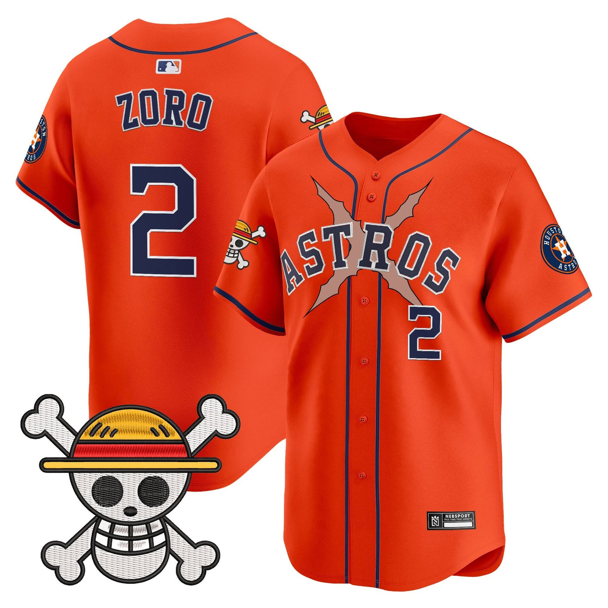 HOU x One Piece 2025 Vapor Premier Limited Jersey - All Stitched