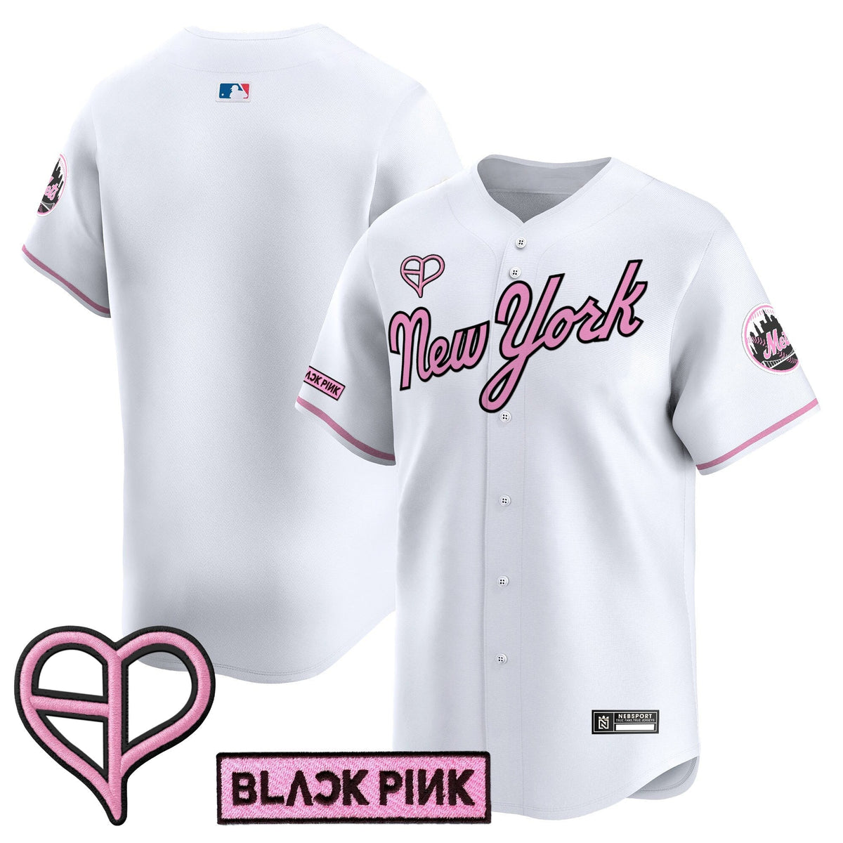 NYM x BLACKPINK 2025 Vapor Premier Limited Jersey - All Stitched
