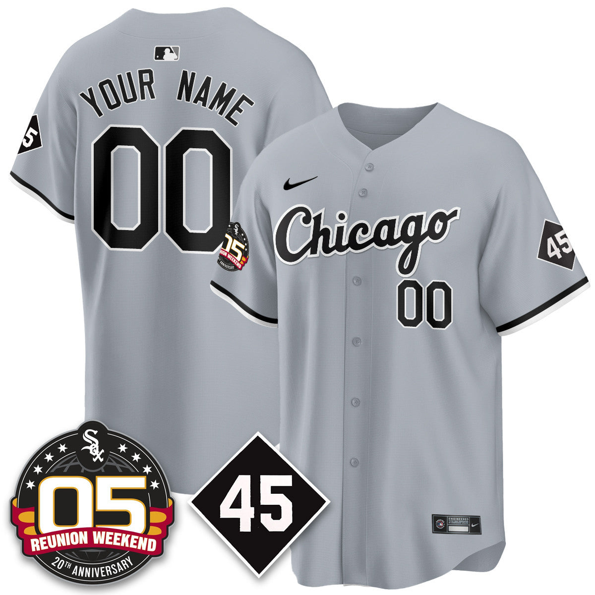 CWS Bobby Jenks 2025 Jersey - Reunion Weekend - All Stitched