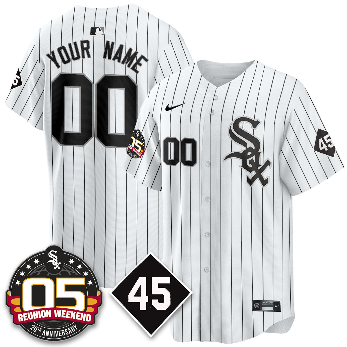 CWS Bobby Jenks 2025 Jersey - Reunion Weekend - All Stitched