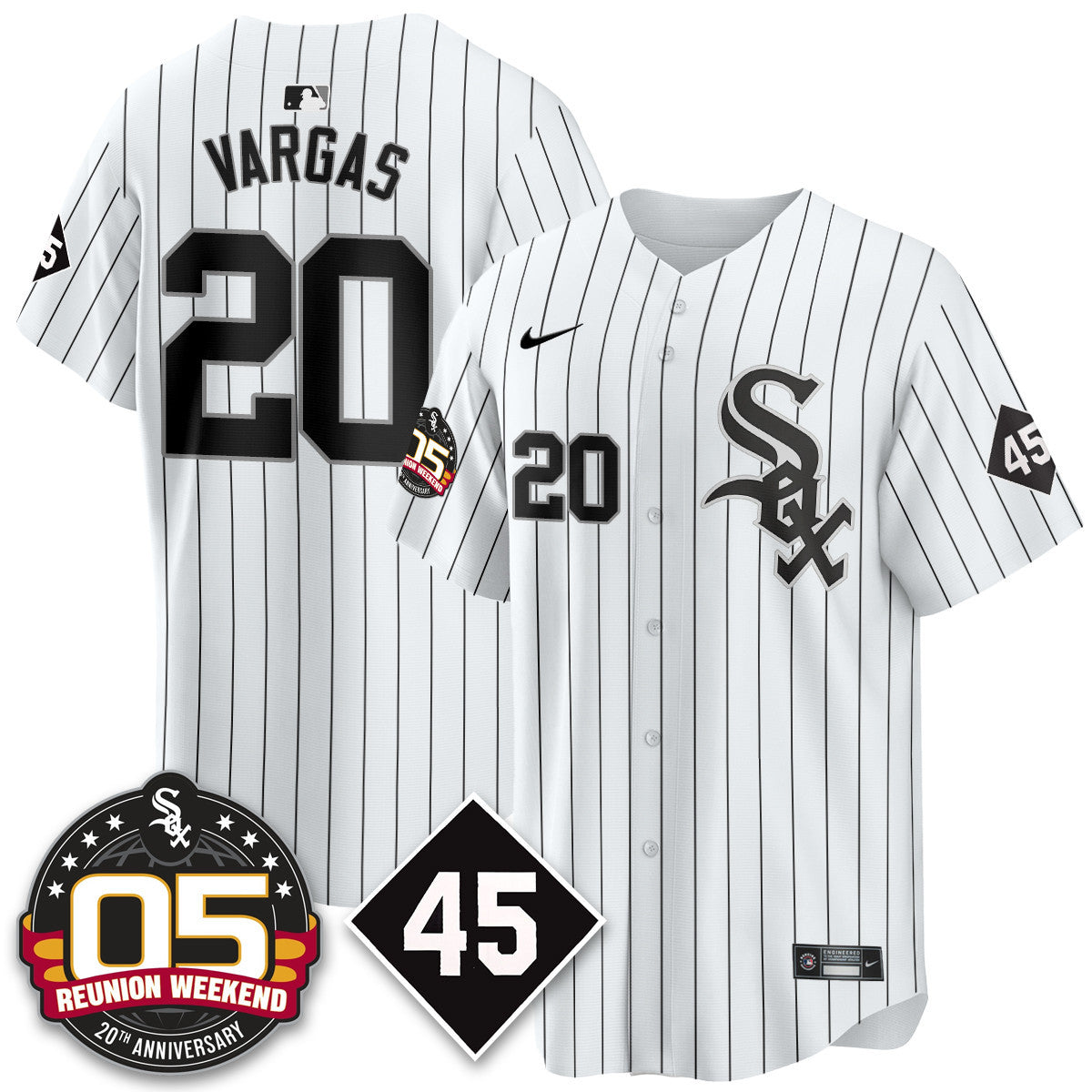 CWS Bobby Jenks 2025 Jersey - Reunion Weekend - All Stitched