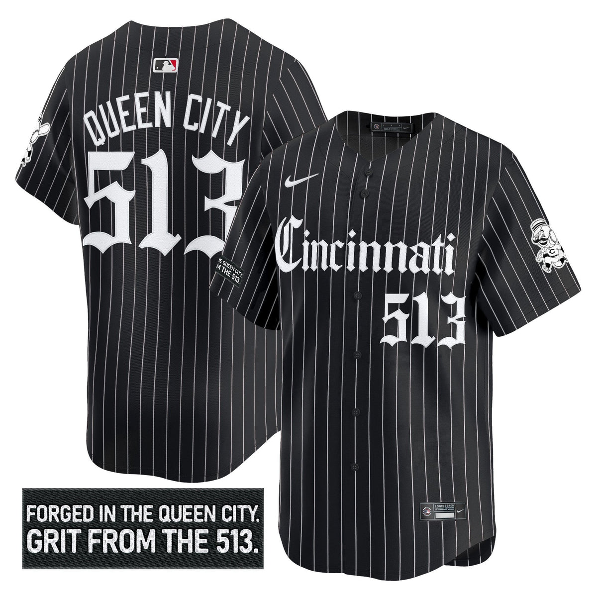 CIN 'Gothic Queen City Edition' Vapor Premier Limited Jersey - All Stitched