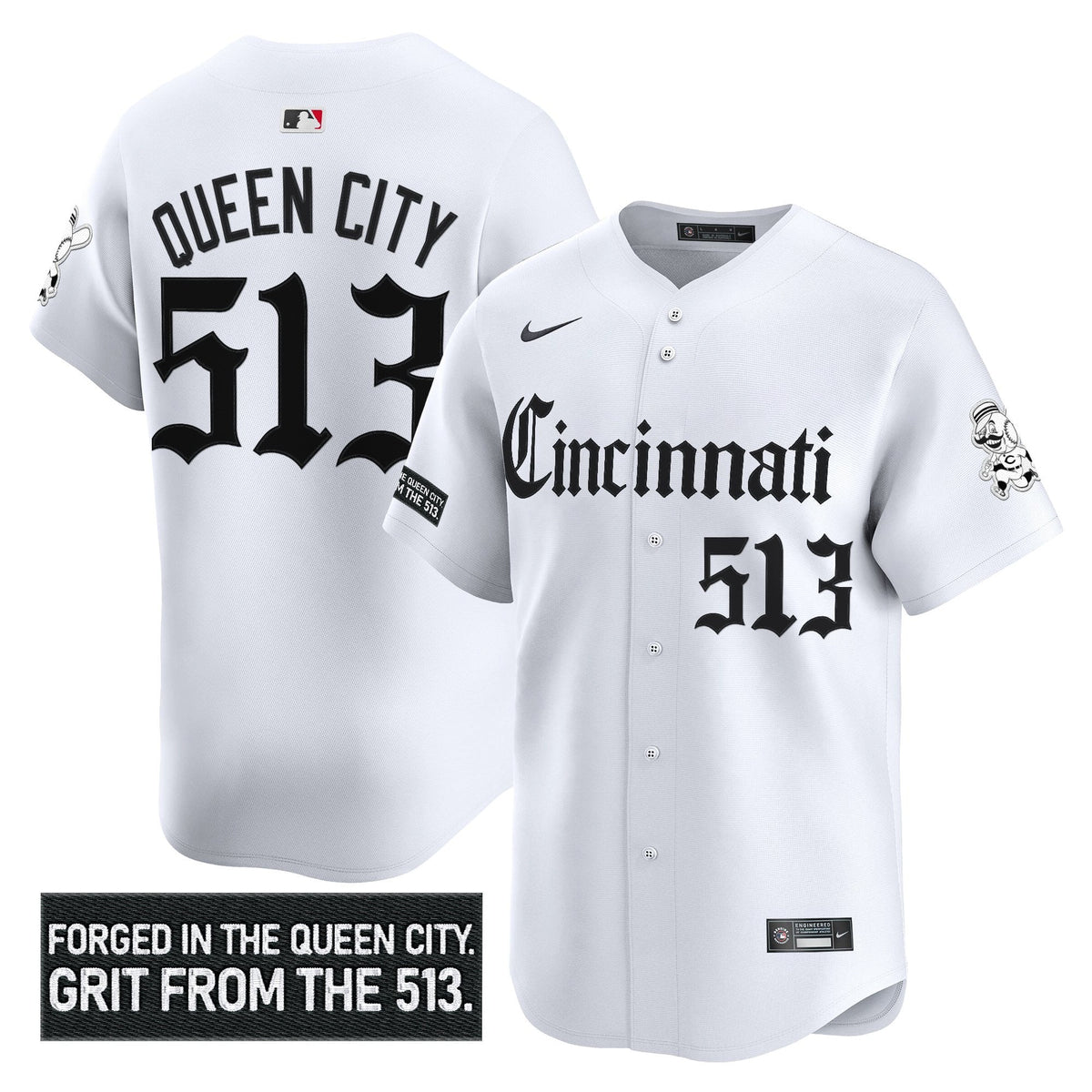 CIN 'Gothic Queen City Edition' Vapor Premier Limited Jersey - All Stitched