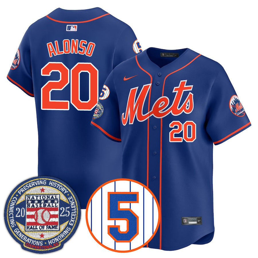 NYM Number Retirement & Hall of Fame Gold Jersey - All Stitched