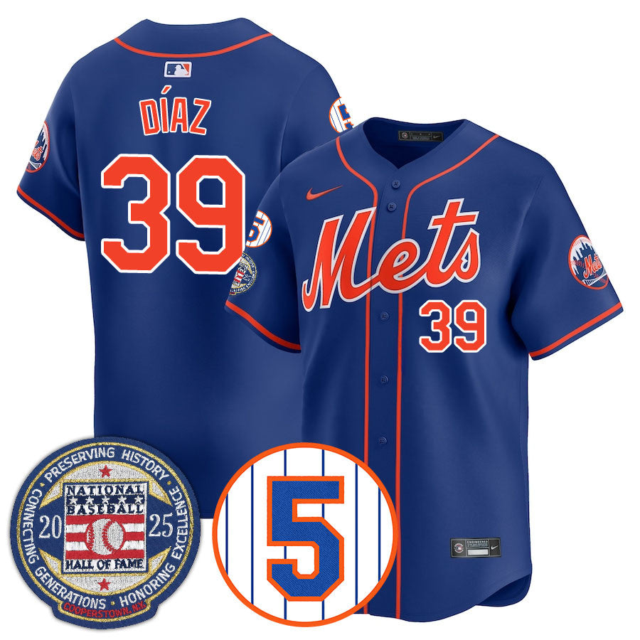 NYM Number Retirement & Hall of Fame Gold Jersey - All Stitched