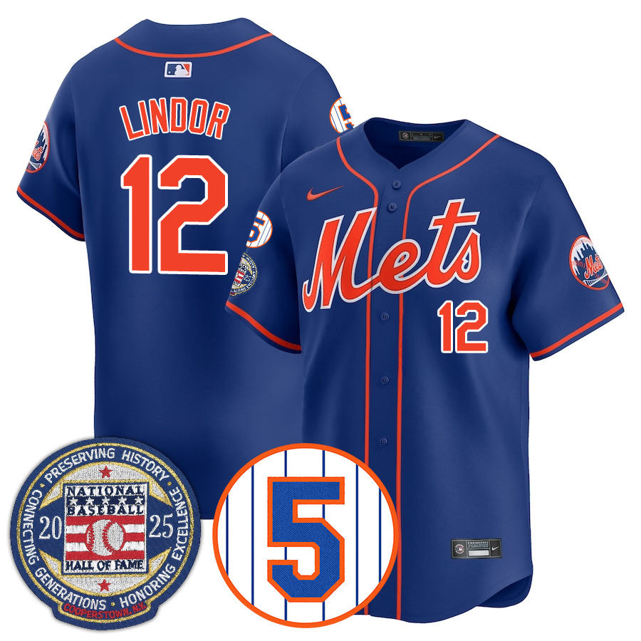 NYM Number Retirement & Hall of Fame Gold Jersey - All Stitched