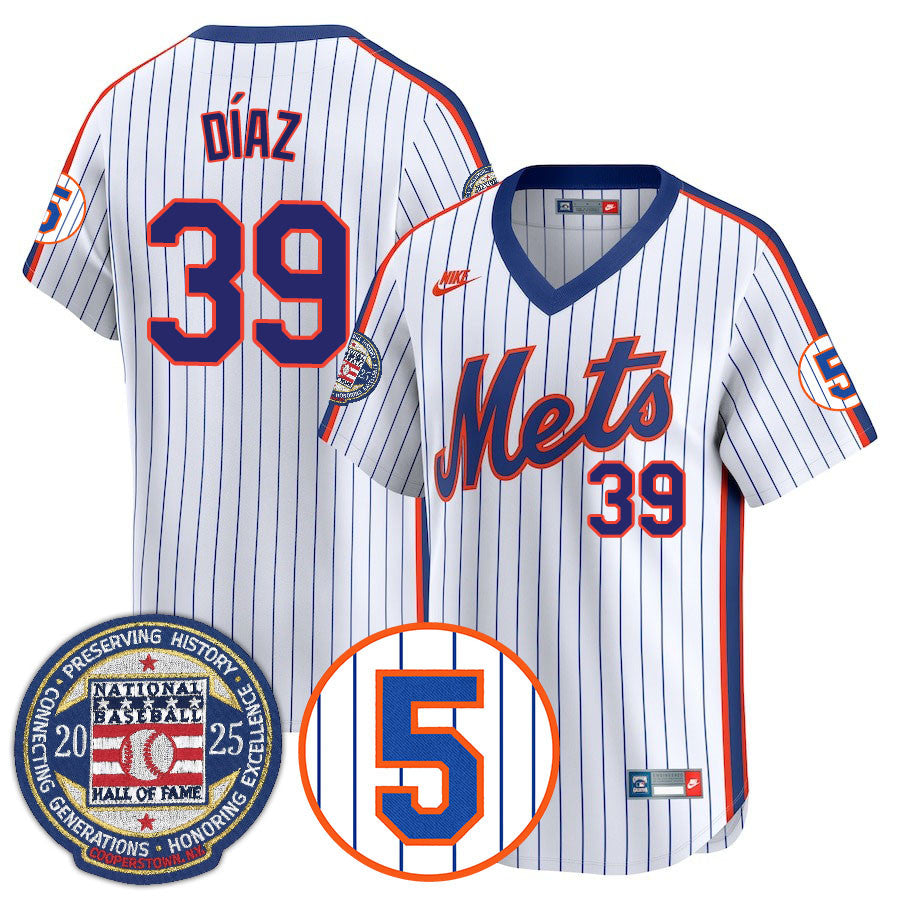 NYM Number Retirement & Hall of Fame Gold Jersey - All Stitched