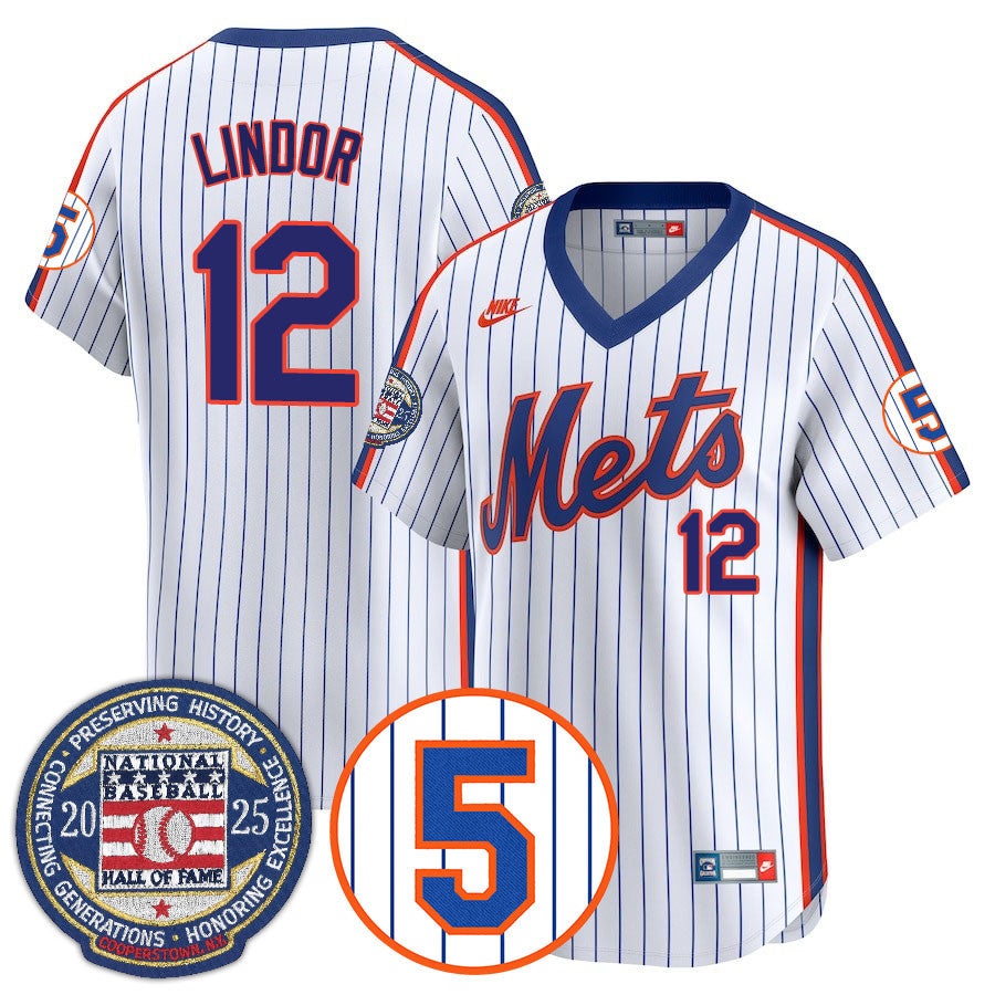 NYM Number Retirement & Hall of Fame Gold Jersey - All Stitched
