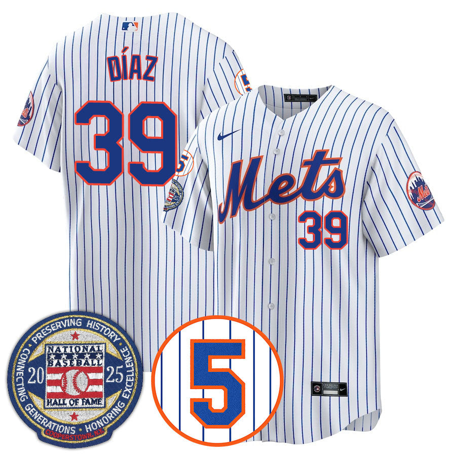 NYM Number Retirement & Hall of Fame Gold Jersey - All Stitched