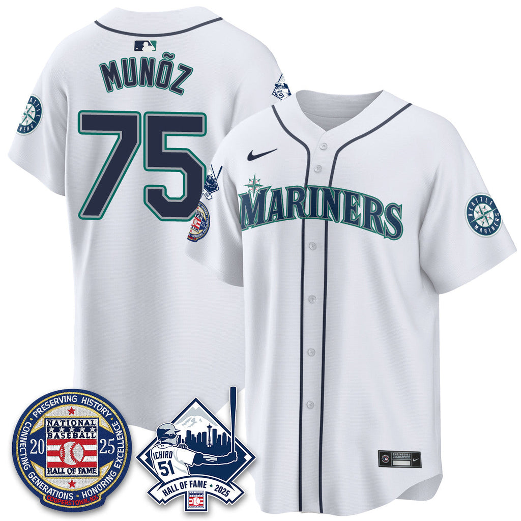SEA Ichiro Number Retirement Jersey V2 - All Stitched