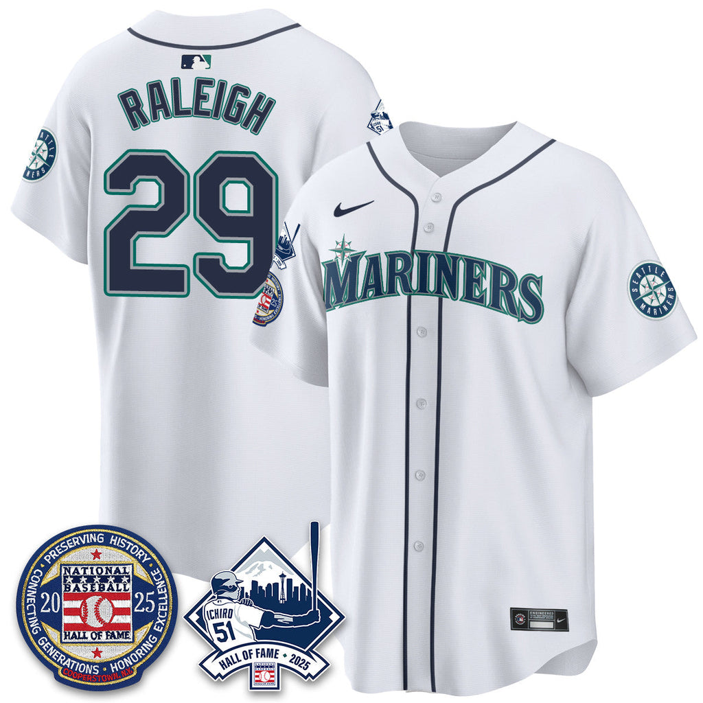 SEA Ichiro Number Retirement Jersey V2 - All Stitched