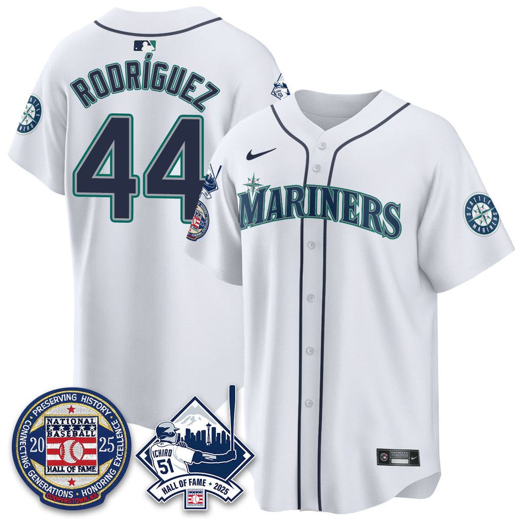 SEA Ichiro Number Retirement Jersey V2 - All Stitched