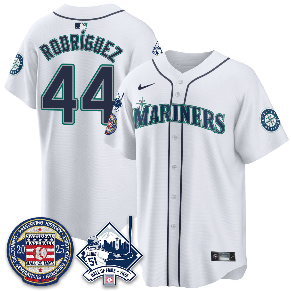 SEA Ichiro Number Retirement Jersey V2 - All Stitched