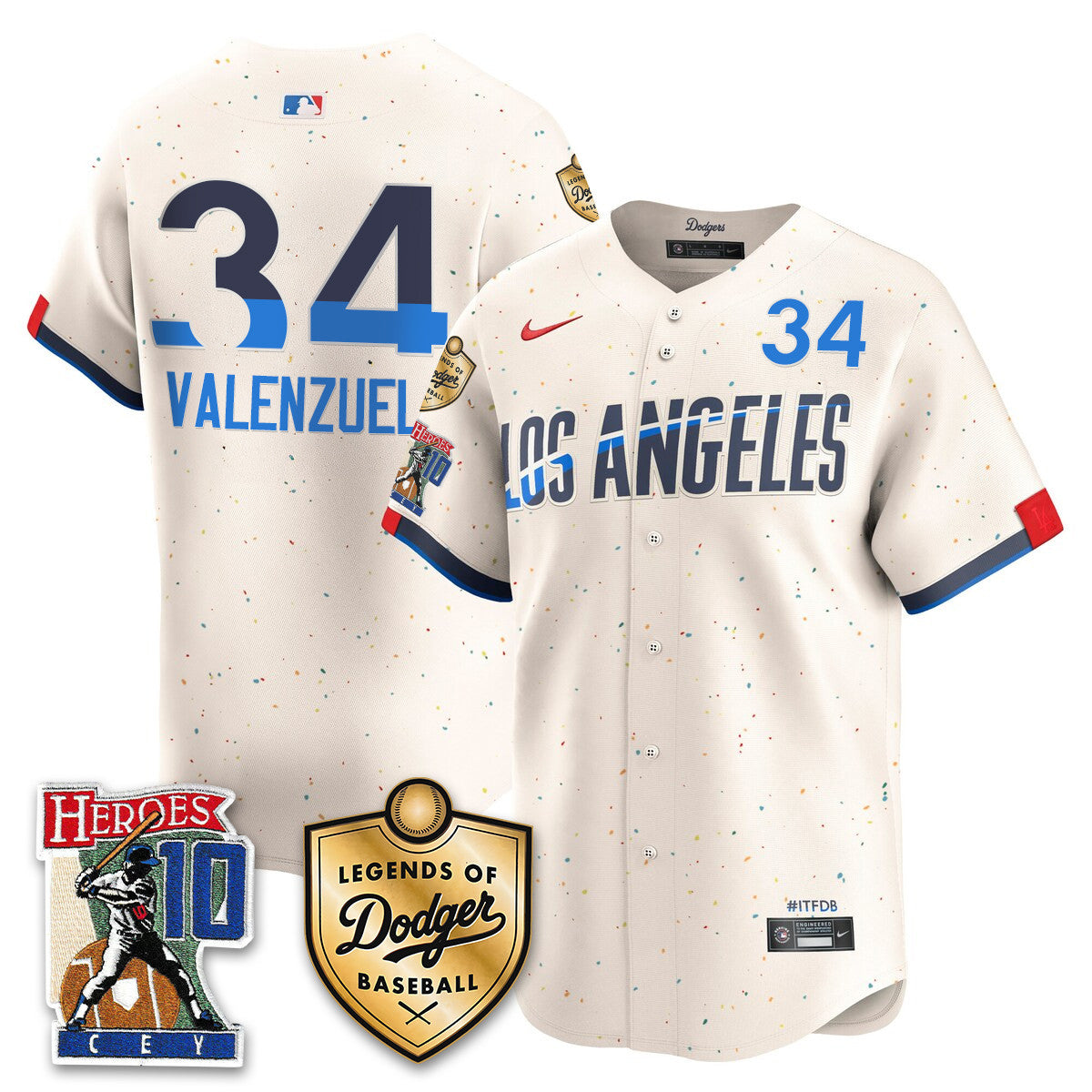 Dodgers Ron Cey "Legends Of Dodgers Baseball" Men Jersey - All Stitched