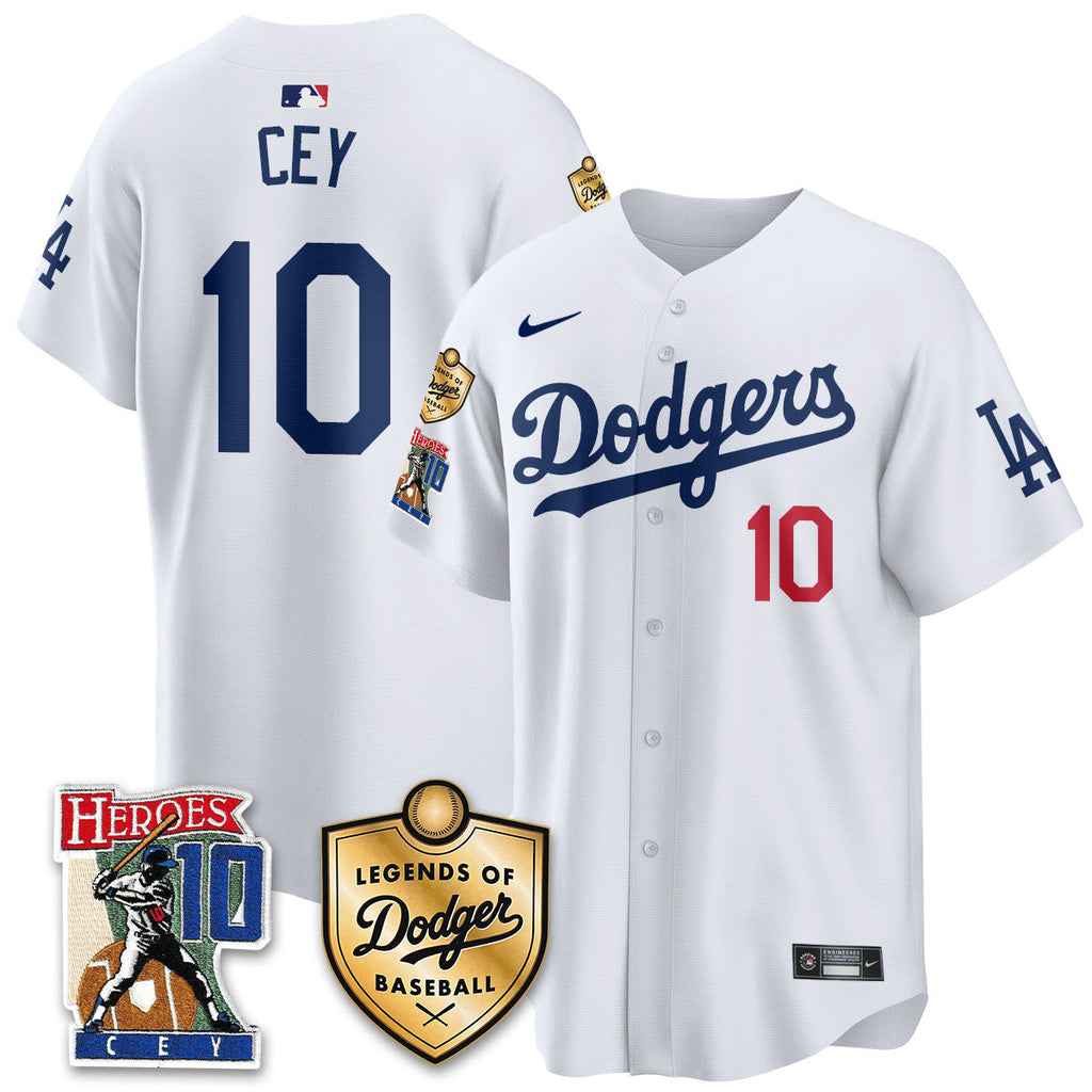Dodgers Ron Cey "Legends Of Dodgers Baseball" Jersey - All Stitched