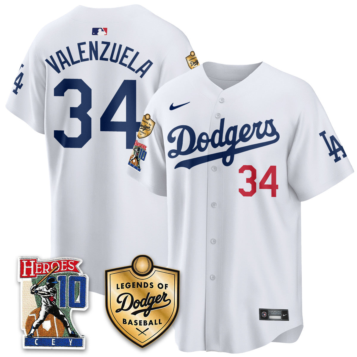 Dodgers Ron Cey "Legends Of Dodgers Baseball" Jersey - Stitched