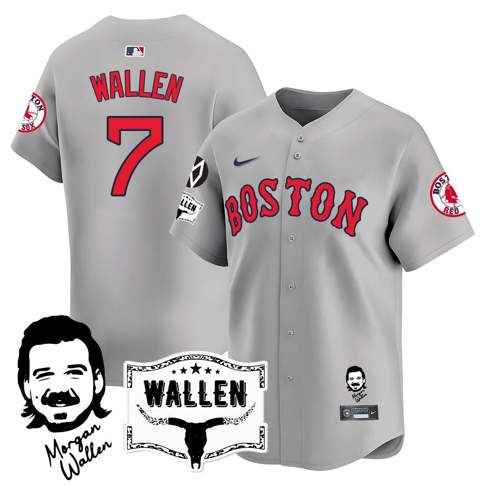BOS Morgan Wallen 2025 Jersey - All Stitched