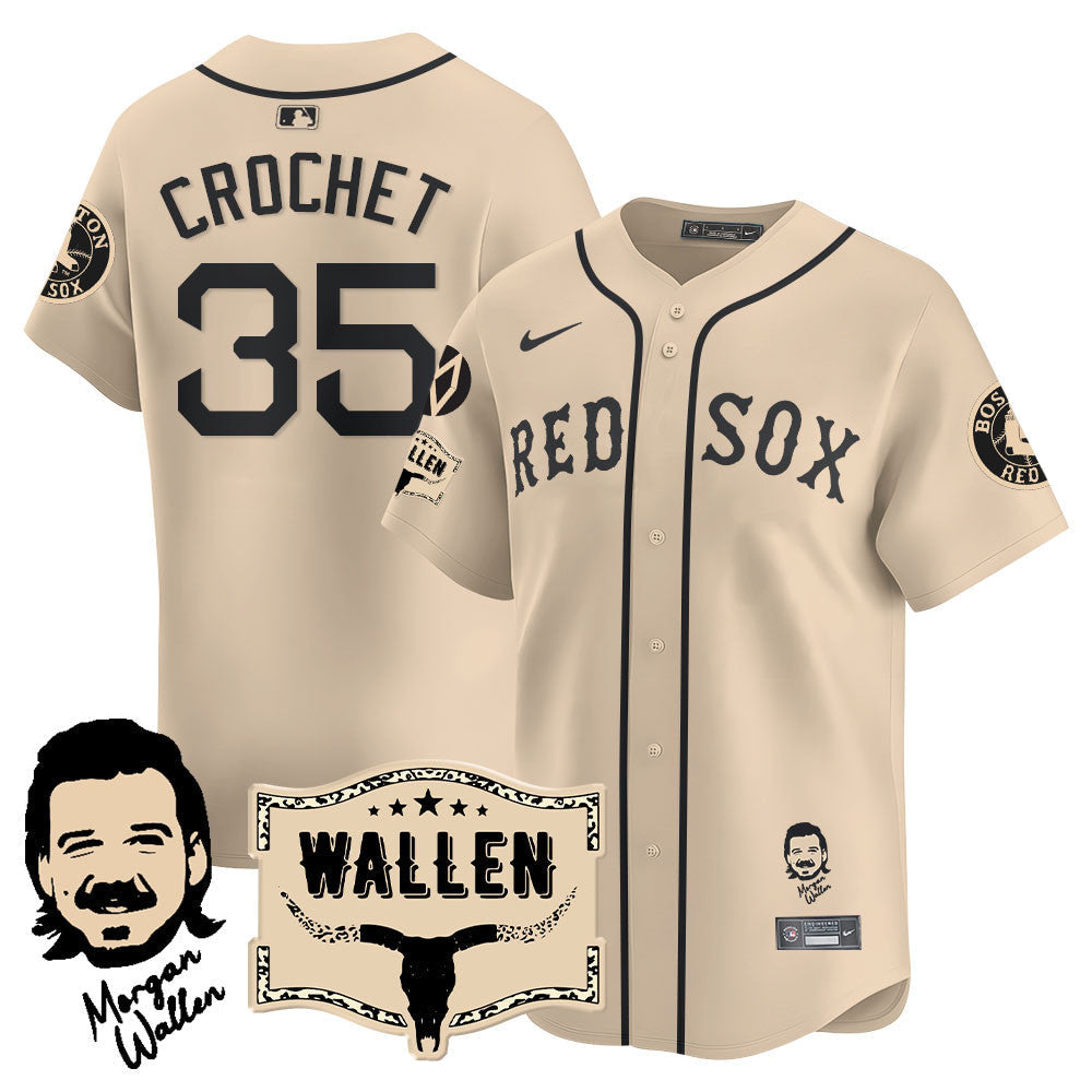 BOS Morgan Wallen 2025 Jersey - All Stitched