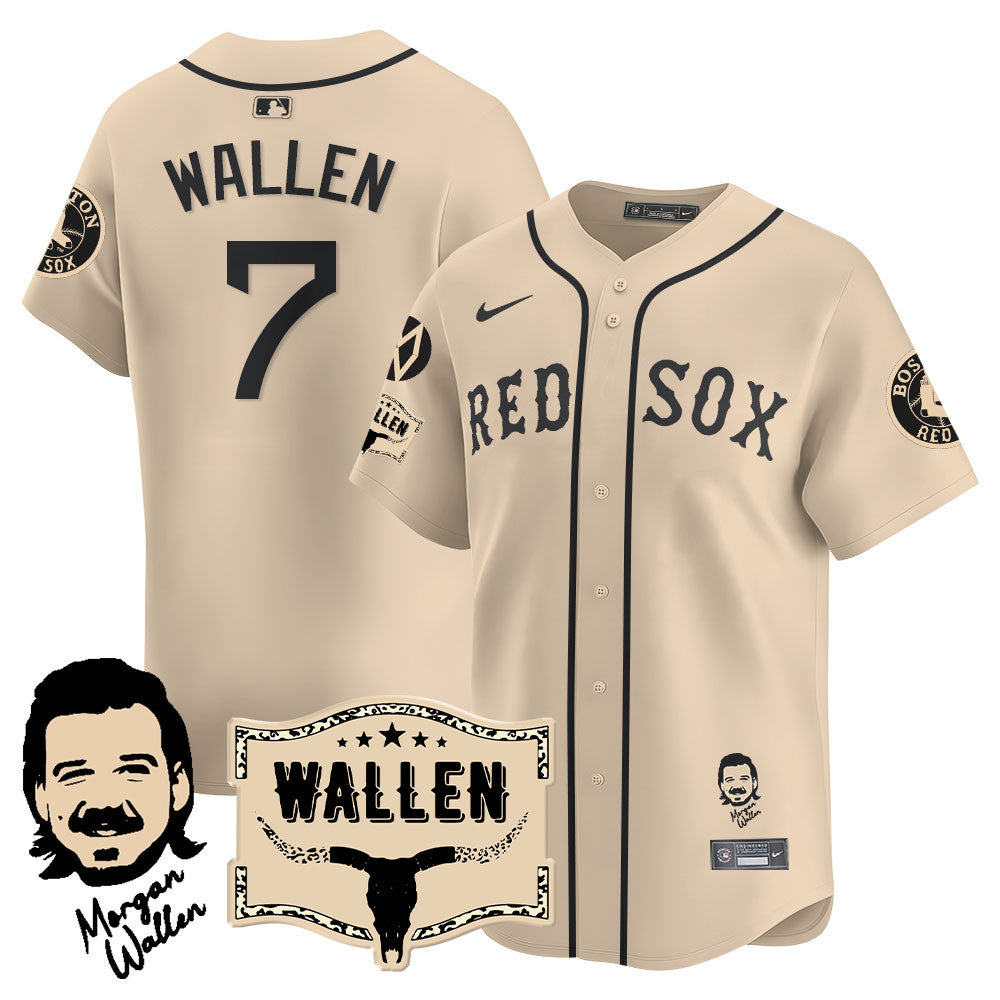 BOS Morgan Wallen 2025 Jersey - All Stitched