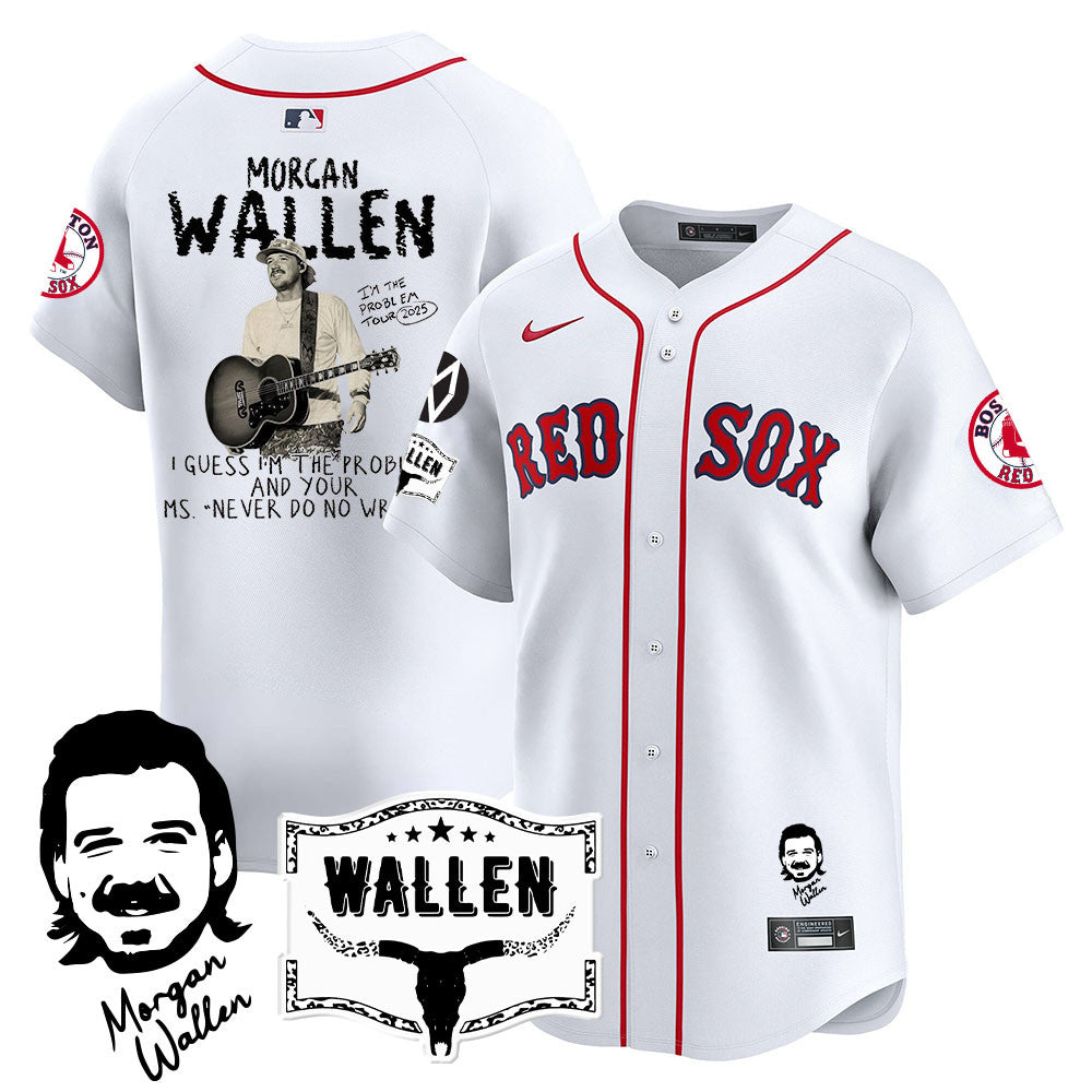 BOS Morgan Wallen 2025 Jersey - All Stitched