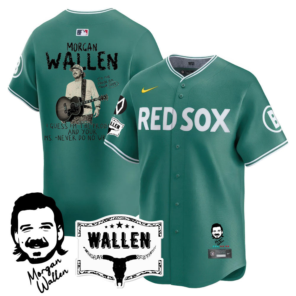 BOS Morgan Wallen 2025 Men Jersey - All Stitched