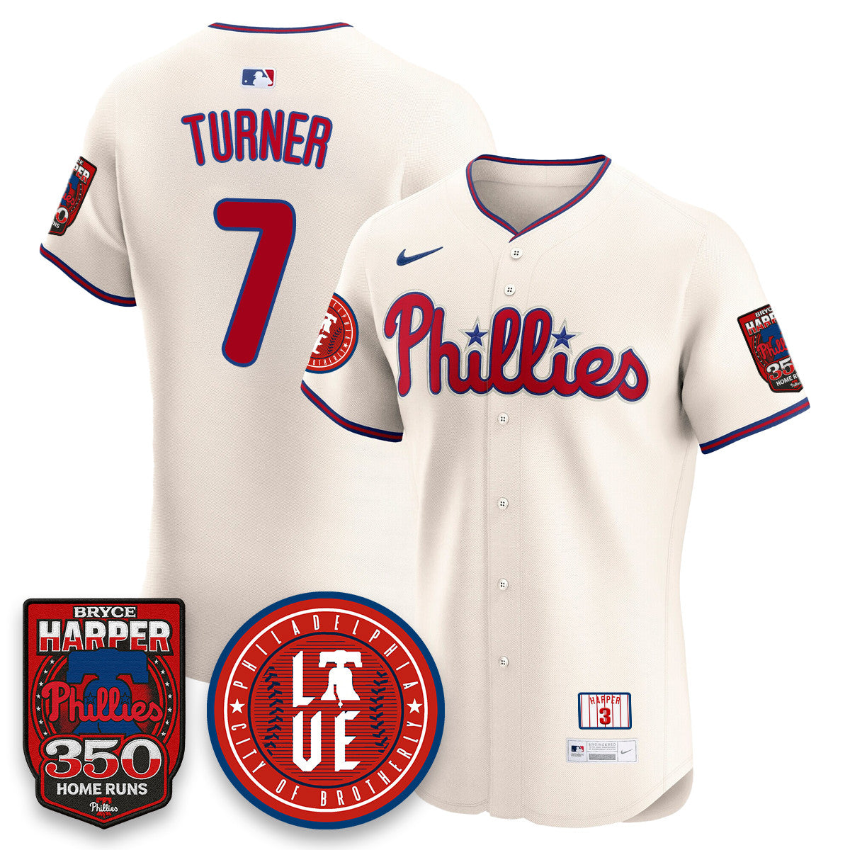 Bryce Harper PHI 350 Home Runs Men Jersey - All Stitched