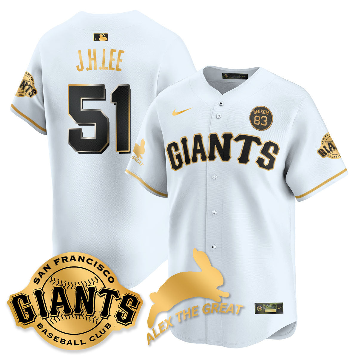 SF "Alex the Great" Rabbit Memories 2025 Jersey - Stitched
