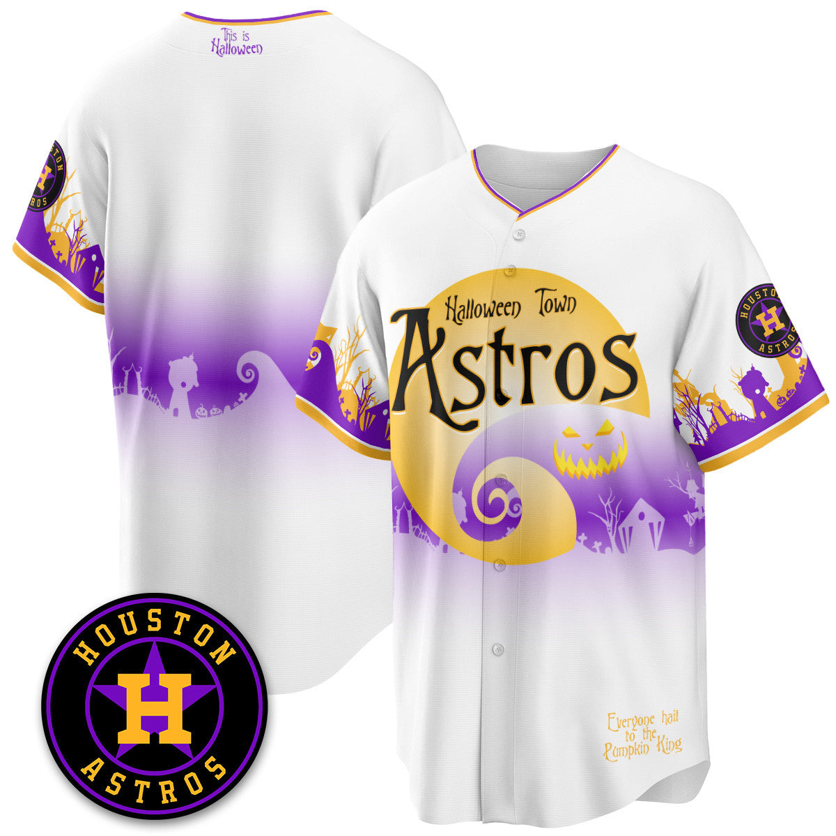 HOU "Halloween Town" Limited Jersey - Stitched