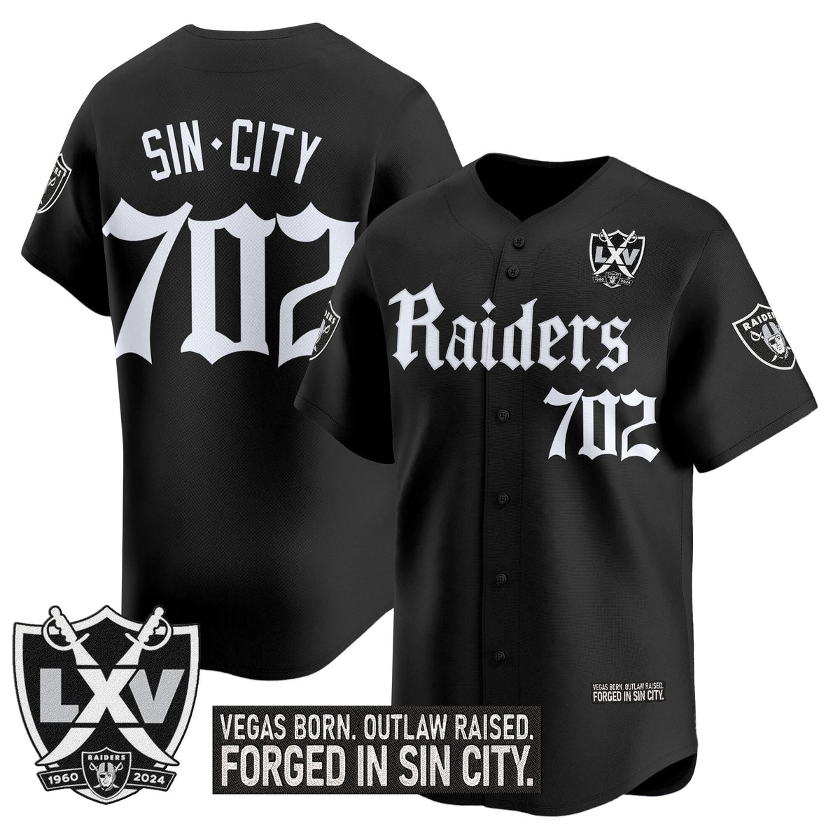 LVR 'Gothic Sin City Shadows Edition' Vapor Baseball Jersey - All Stitched