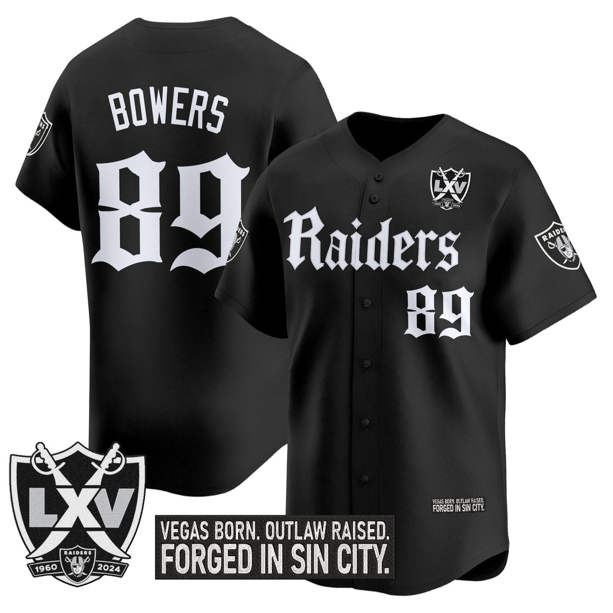 LVR 'Gothic Sin City Shadows Edition' Vapor Baseball Jersey - All Stitched