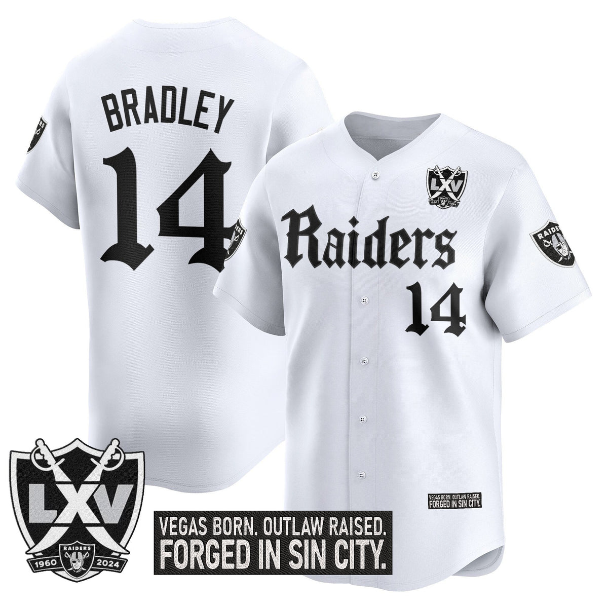 LVR 'Gothic Sin City Shadows Edition' Vapor Baseball Jersey - Stitched