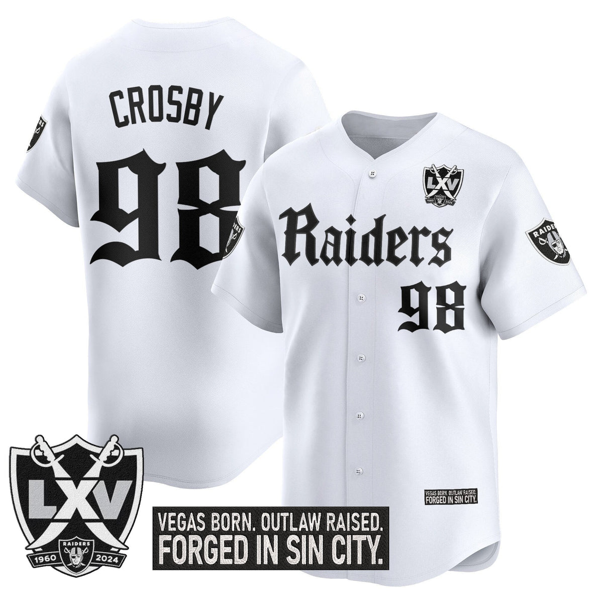 LVR 'Gothic Sin City Shadows Edition' Vapor Baseball Jersey - Stitched