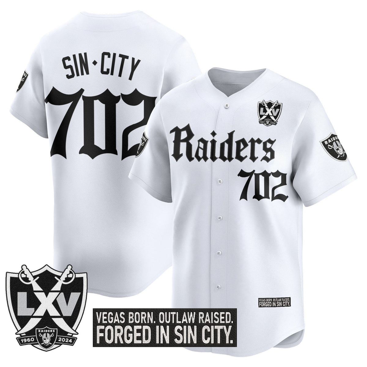 LVR 'Gothic Sin City Shadows Edition' Vapor Baseball Jersey - Stitched