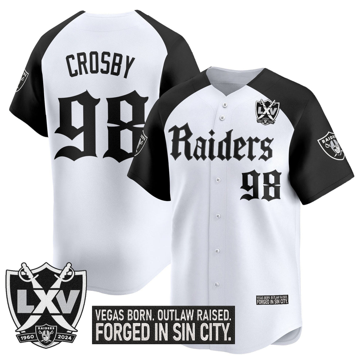 LVR 'Gothic Sin City Shadows Edition' Vapor Baseball Jersey - Stitched