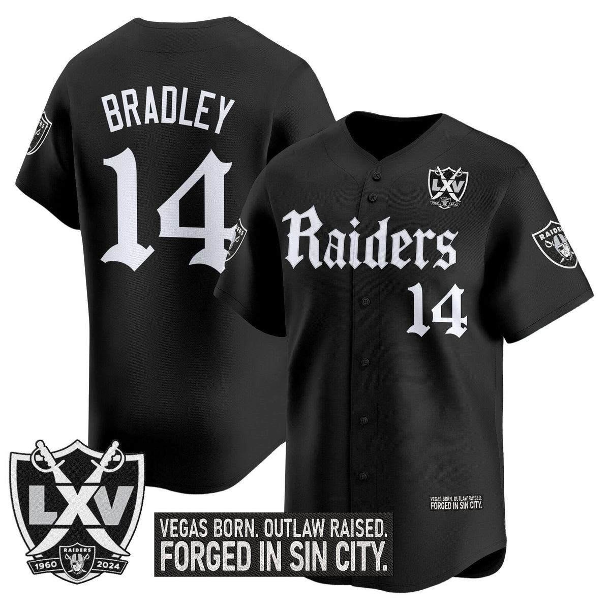LVR 'Gothic Sin City Shadows Edition' Vapor Baseball Jersey - All Stitched