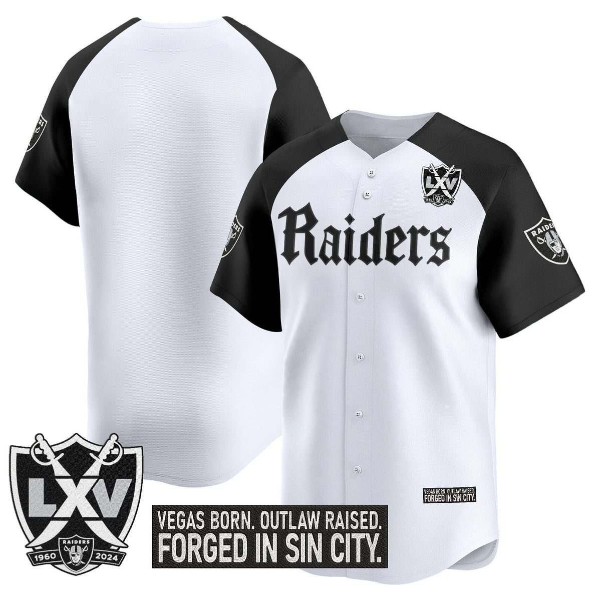 LVR 'Gothic Sin City Shadows Edition' Vapor Baseball Jersey - Stitched