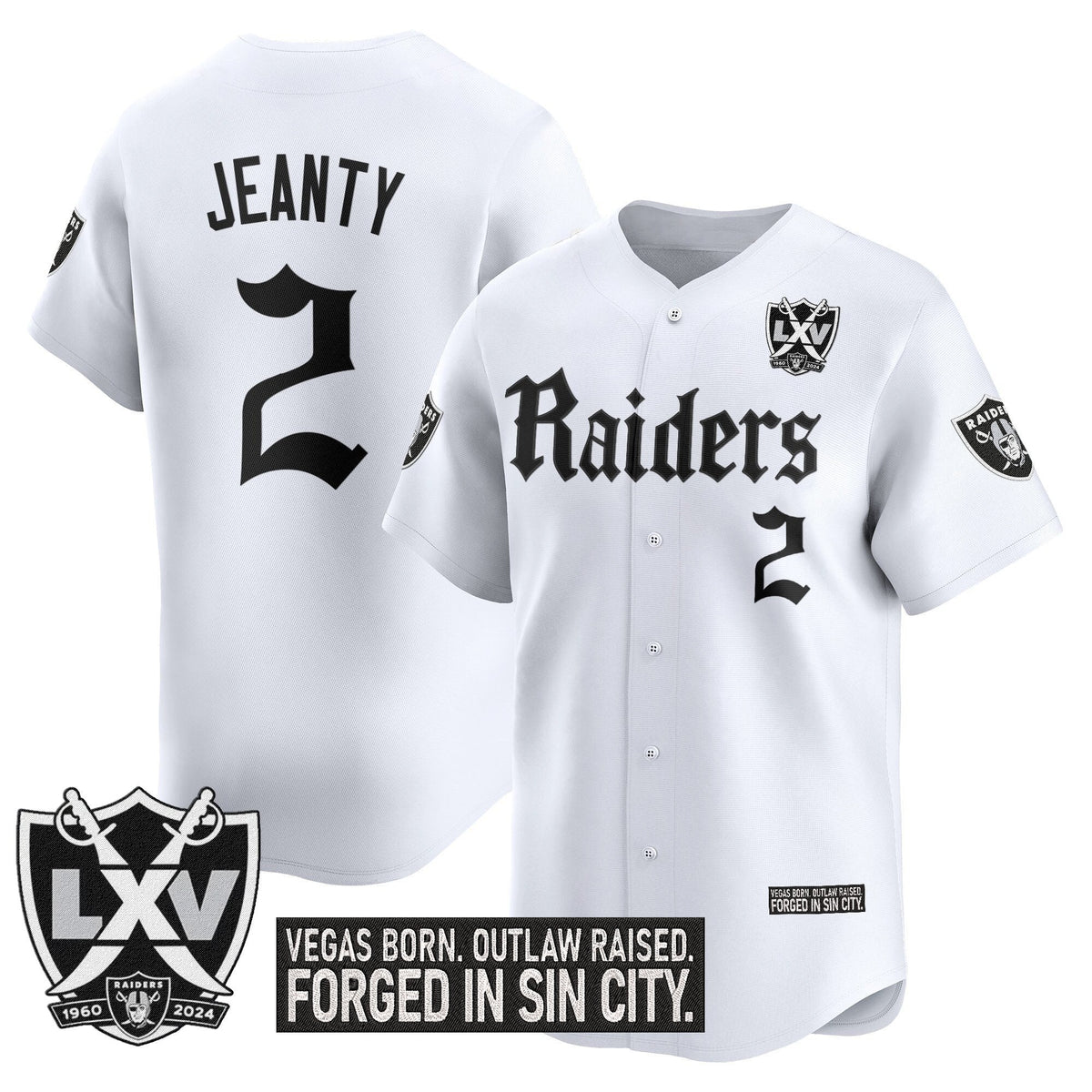 LVR 'Gothic Sin City Shadows Edition' Vapor Baseball Jersey - Stitched