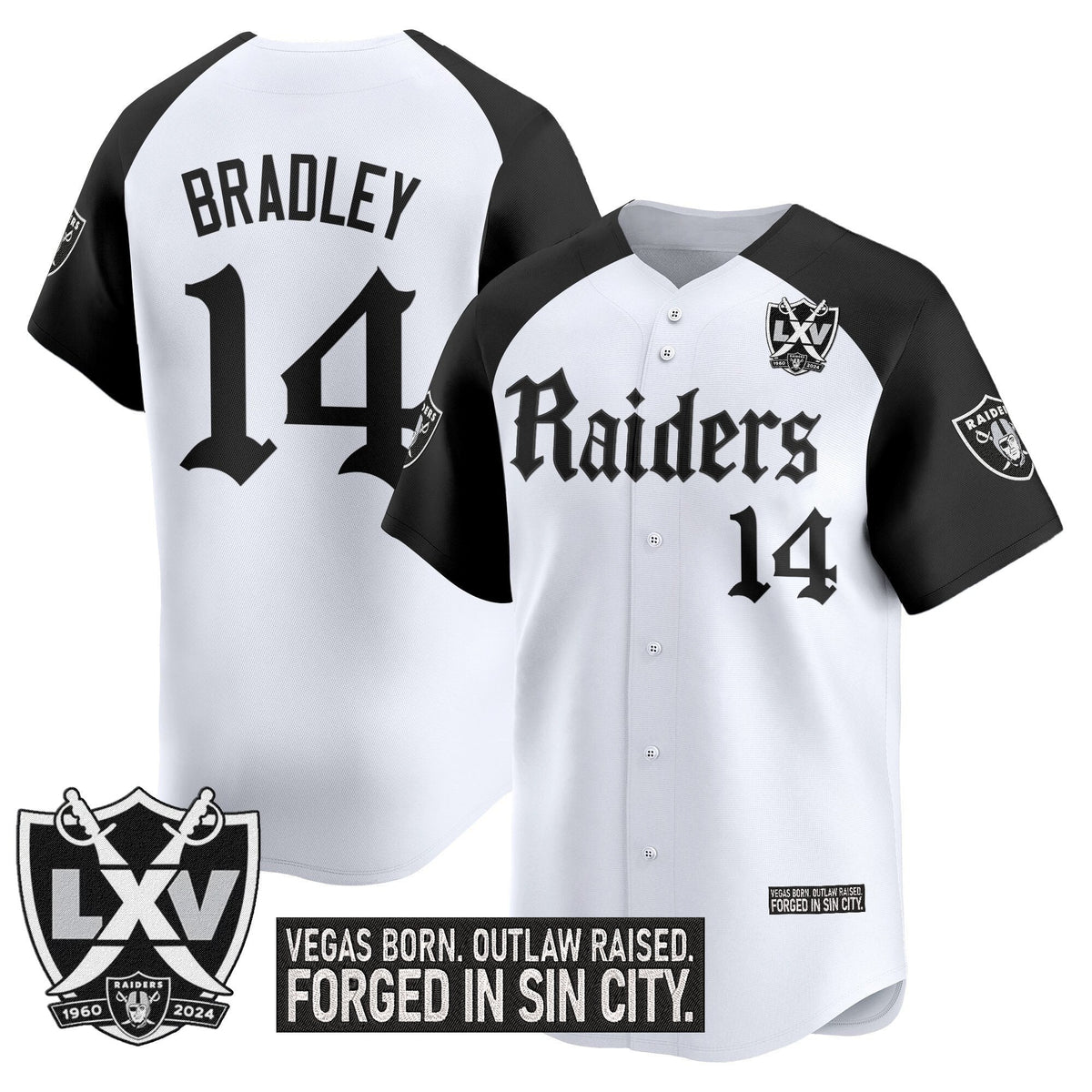 LVR 'Gothic Sin City Shadows Edition' Vapor Baseball Jersey - Stitched