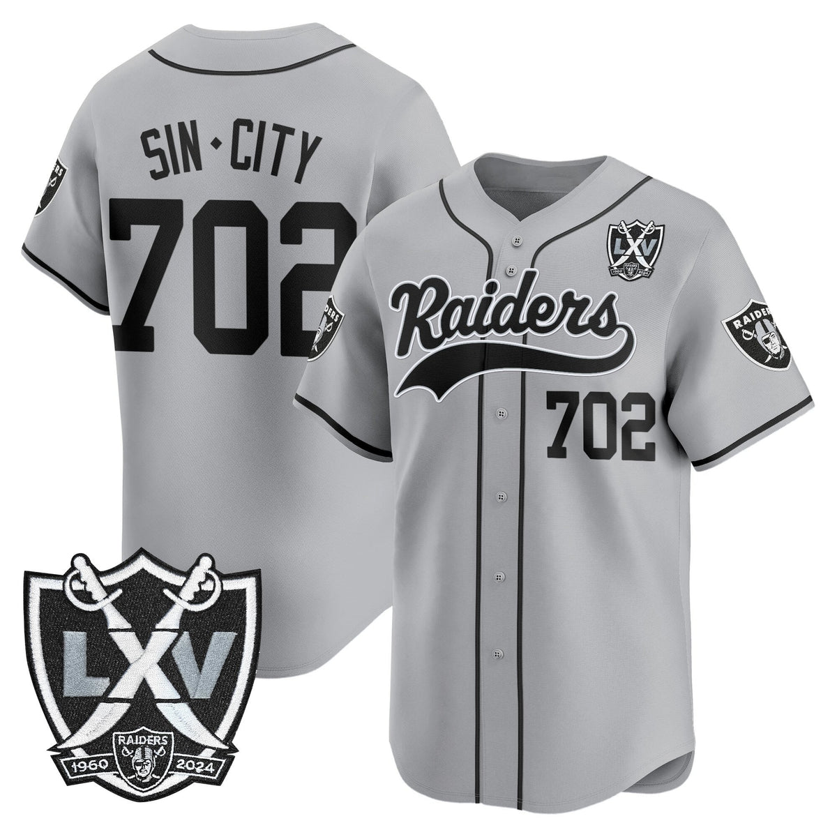 LVR 65th Anniversary Patch Vapor Baseball Jersey - Stitched